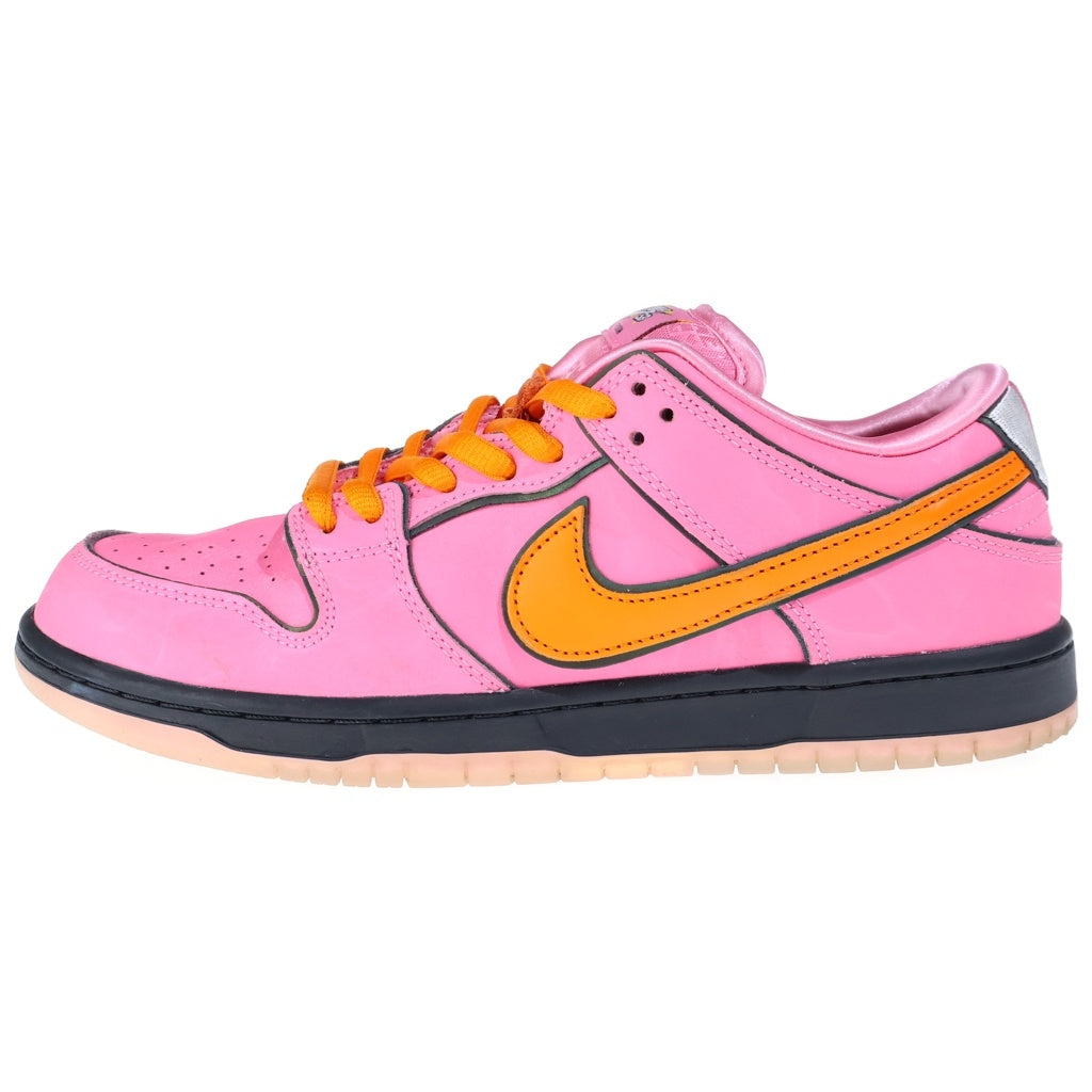 NIKE SB(ナイキエスビー) ×THE POWERPUFF GIRLS DUNK LOW PRO QS Blossom パワーパフガールズ ダンク ブロッサム ローカットスニーカー ピンク US9.5/27.5cm FD2631-600