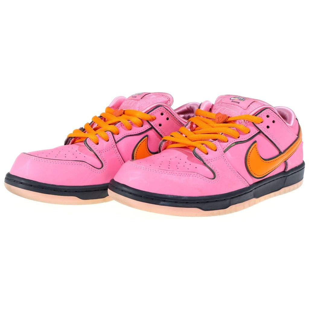 NIKE SB(ナイキエスビー) ×THE POWERPUFF GIRLS DUNK LOW PRO QS Blossom パワーパフガールズ ダンク ブロッサム ローカットスニーカー ピンク US9.5/27.5cm FD2631-600