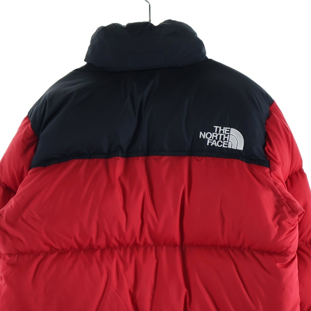 THE NORTH FACE(ザノースフェイス) NUPTSE JACKET ヌプシ ロゴ刺繍 ジップアップ ダウンジャケット レッド ND91841