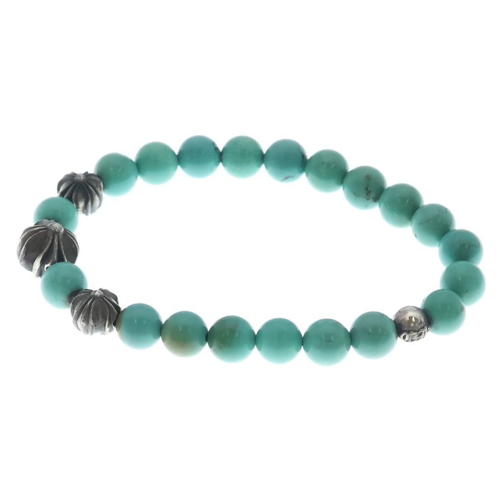 CHROME HEARTS(クロムハーツ) 8mm BEAD ビーズブレス ビーズブレスレット ターコイズ ブルー