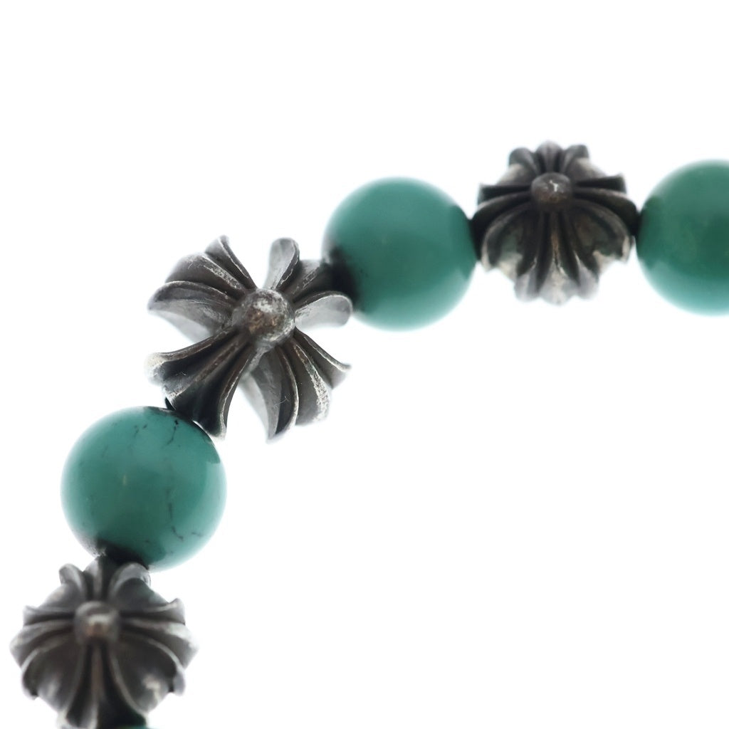 CHROME HEARTS(クロムハーツ) 8mm BEAD ビーズブレス ビーズブレスレット ターコイズ ブルー