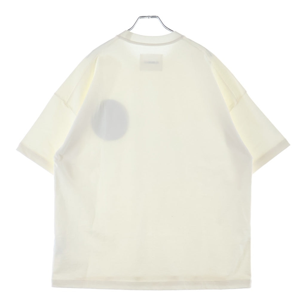 JIL SANDER(ジルサンダー) 22AW フロントワッペン付き クルーネックコットン 半袖Tシャツ カットソー ホワイト J21GC0018 J45092