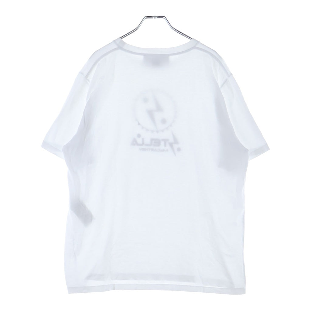 STELLA McCARTNEY(ステラマッカートニー) ×Ron Herman ロンハーマン別注 サンダーロゴプリント クルーネック半袖Tシャツ カットソー ホワイト 20213UX1005