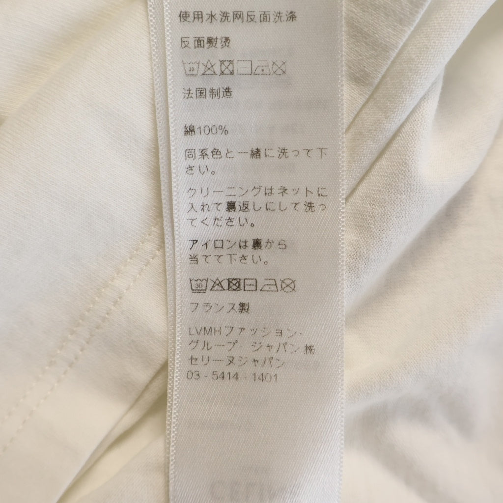 CELINE(セリーヌ) PARIS TEE パリス フロントロゴ プリント半袖Tシャツ カットソー ホワイト 2X872671Q