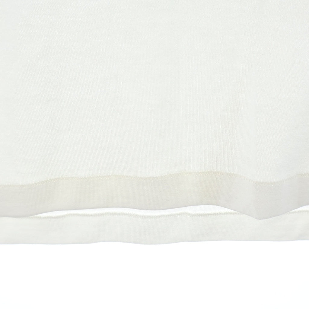 CELINE(セリーヌ) 24SS Contrast Logo Embroidered Crewneck T-Shirt 2X30O671Q.01OB コントラストロゴ刺繍 クルーネック半袖Tシャツ カットソー ホワイト/ブラック