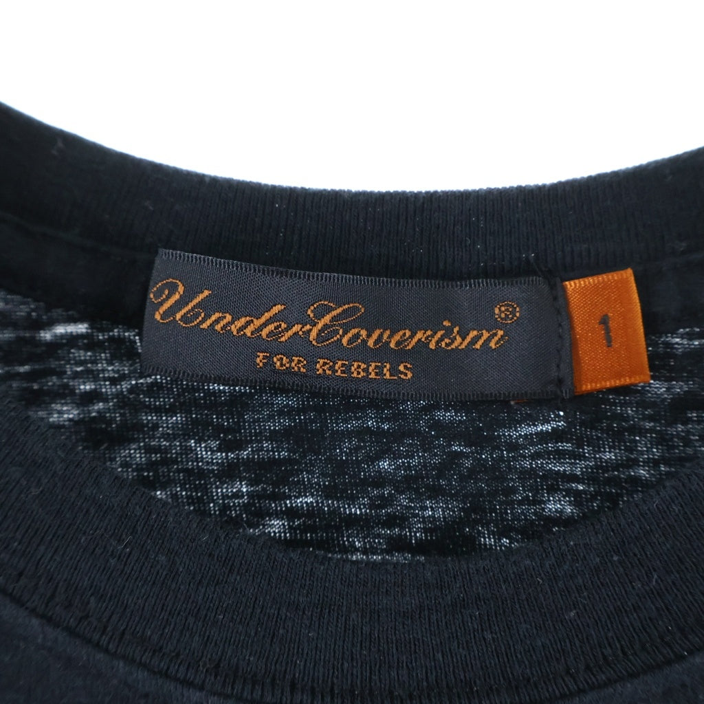 UNDERCOVER(アンダーカバー) 07SS PURPUL期 U!2 TEE 両面プリント クルーネック半袖Tシャツ カットソー ブラック/レッド