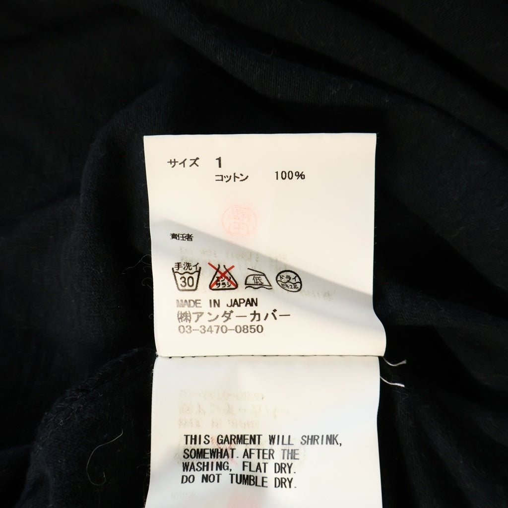 UNDERCOVER(アンダーカバー) 07SS PURPUL期 U!2 TEE 両面プリント クルーネック半袖Tシャツ カットソー ブラック/レッド