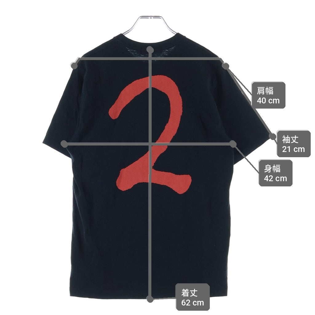 UNDERCOVER(アンダーカバー) 07SS PURPUL期 U!2 TEE 両面プリント クルーネック半袖Tシャツ カットソー ブラック/レッド