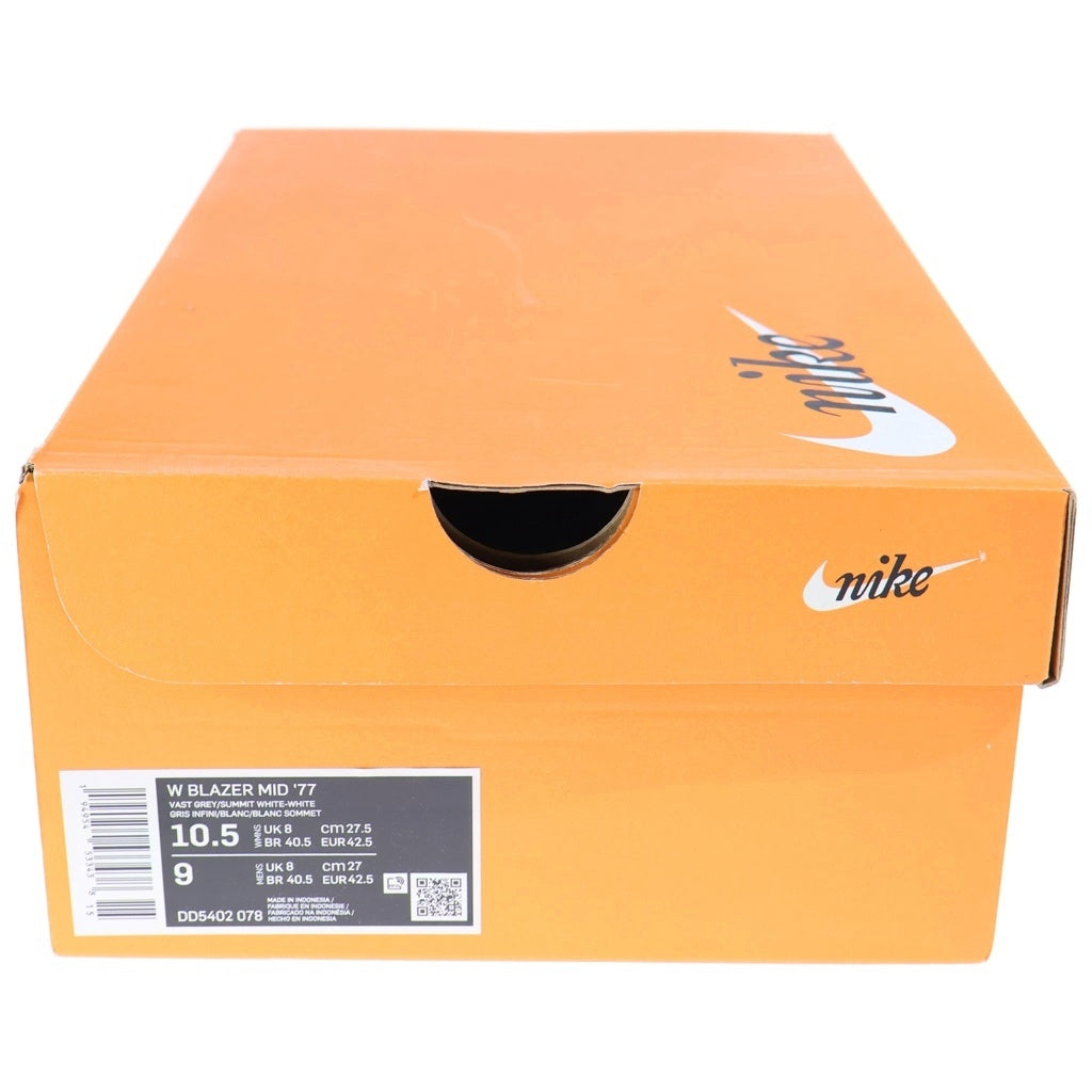 NIKE(ナイキ) WMNS BLAZER MID SASHIKO ウィメンズ ブレーザー 刺し子 ミッドカットスニーカー 77 ホワイト US10.5/27.5cm DD5402-078 レディース