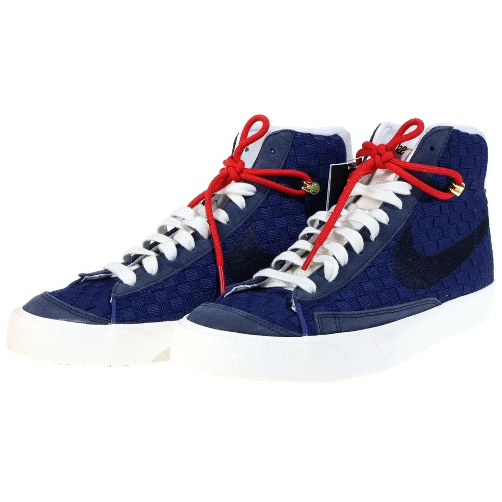 NIKE(ナイキ) BLAZER MID 77 SASHIKO ブレーザー 刺し子 ミッドカットスニーカー ネイビー US9/27cm DD5486-492