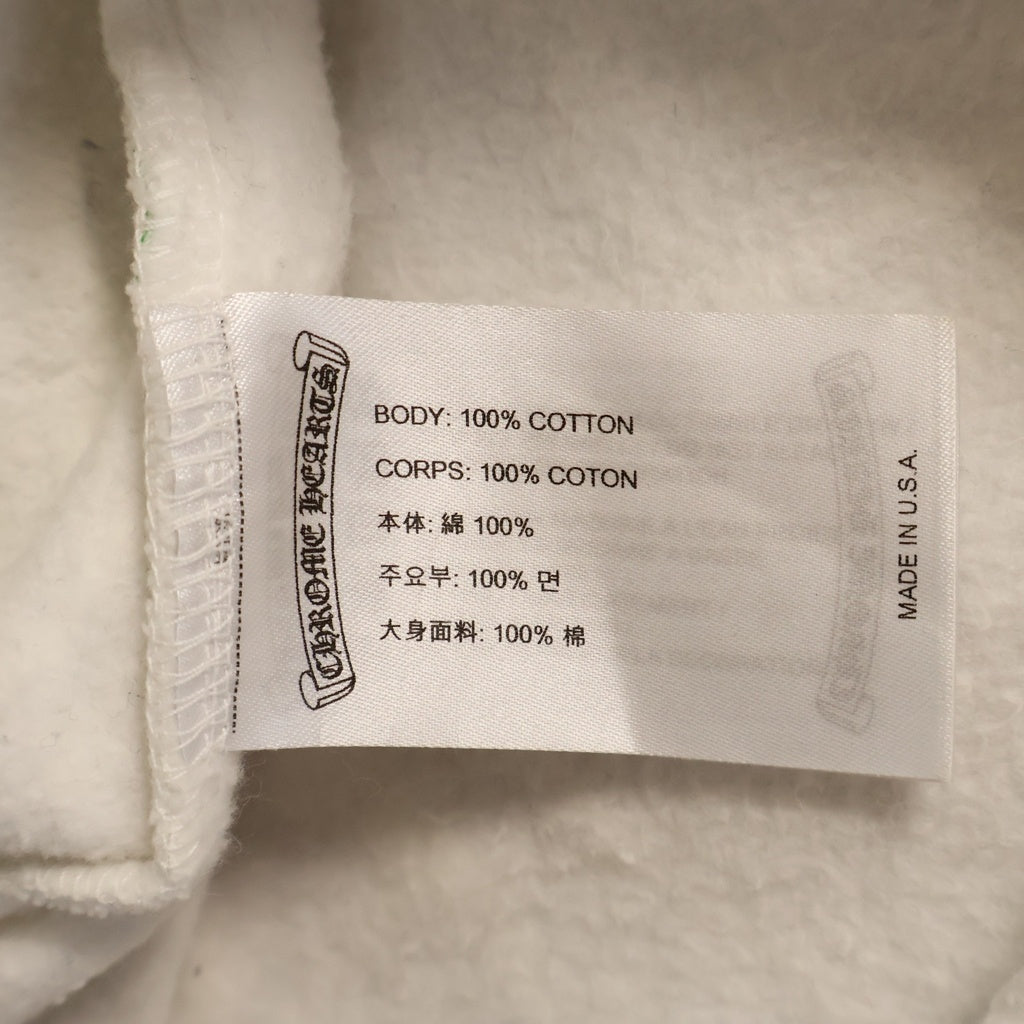 CHROME HEARTS(クロムハーツ) STENCIL HOODIE ステンシル フーディー 総柄 プリント プルオーバーパーカー ホワイト