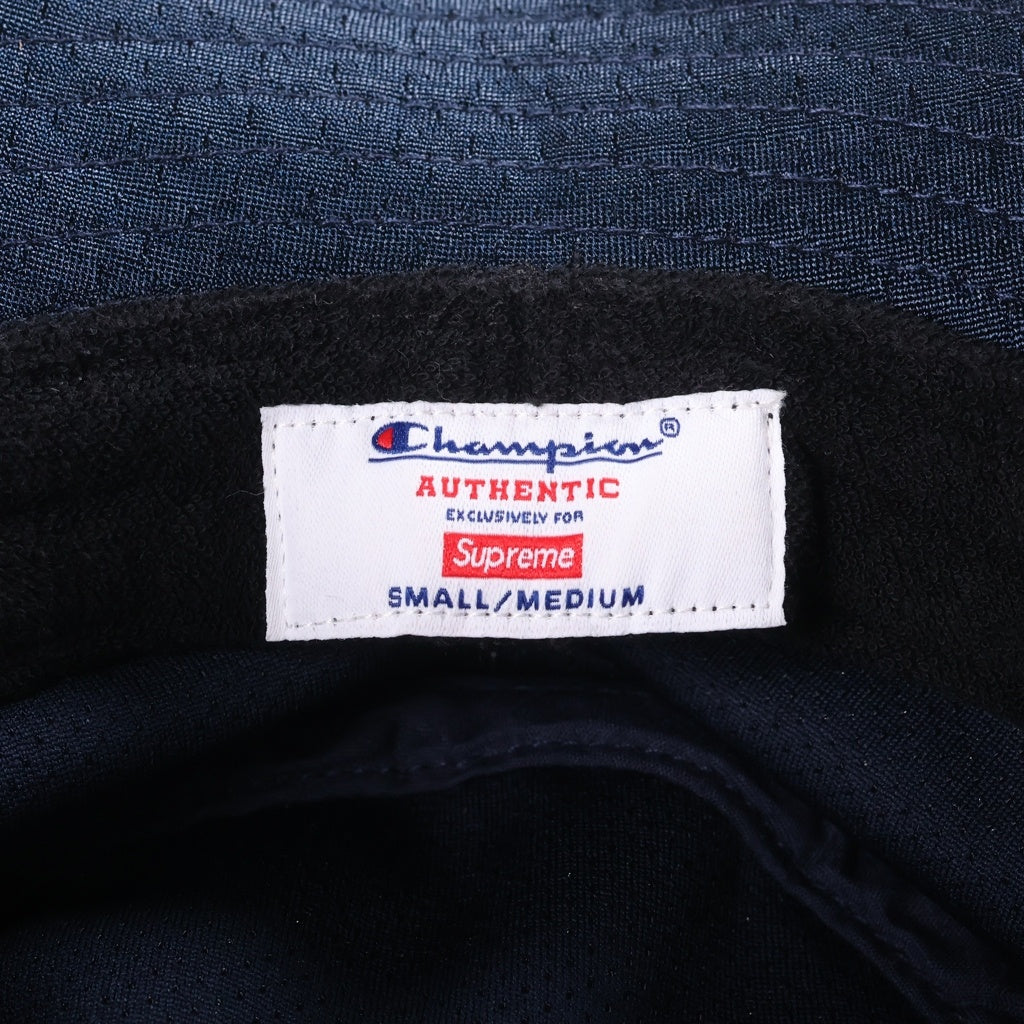 SUPREME(シュプリーム) 24SS CHAMPION Mesh Crusher × チャンピオン メッシュ バケットハット 帽子 ネイビー