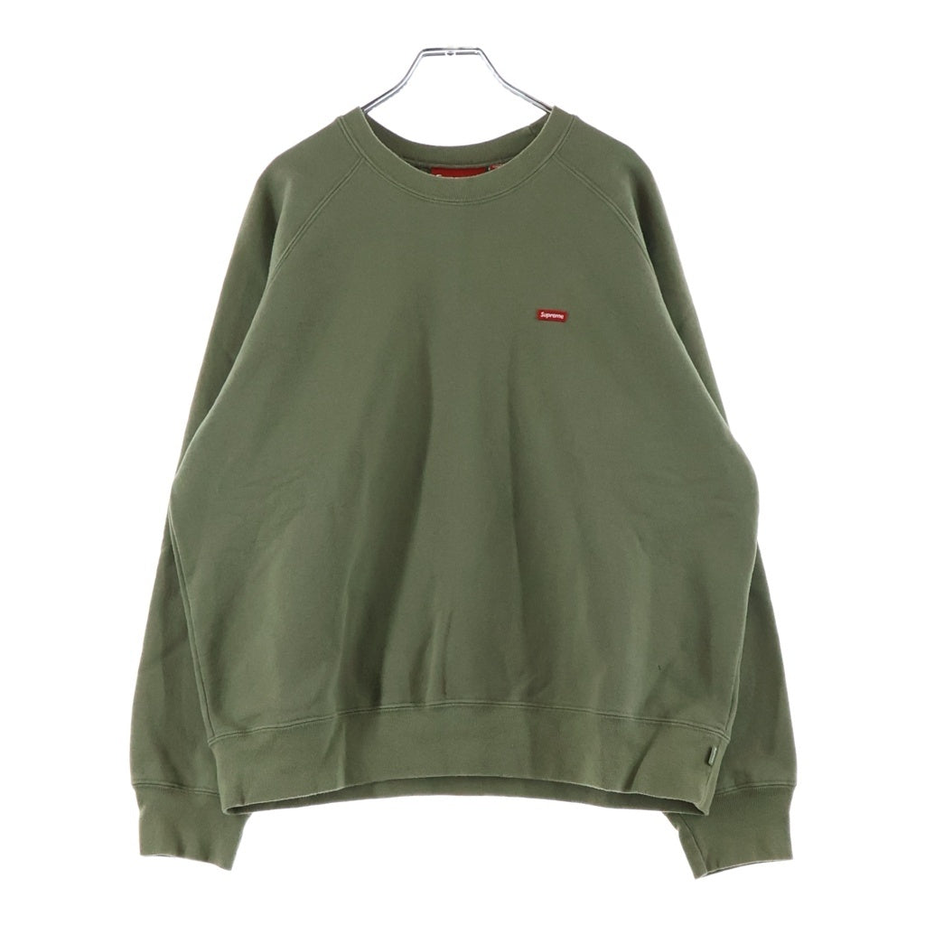 SUPREME(シュプリーム) 24SS Small Box Raglan Crewneck スモールボックスロゴ ラグラン クルーネックスウェットトレーナー グリーン