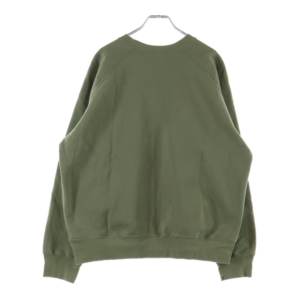 SUPREME(シュプリーム) 24SS Small Box Raglan Crewneck スモールボックスロゴ ラグラン クルーネックスウェットトレーナー グリーン