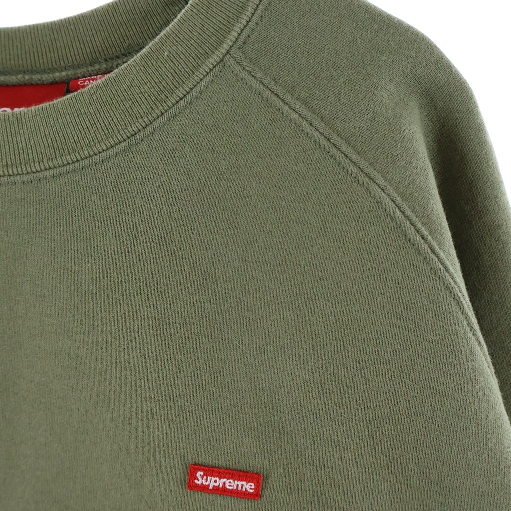 SUPREME(シュプリーム) 24SS Small Box Raglan Crewneck スモールボックスロゴ ラグラン クルーネックスウェットトレーナー グリーン