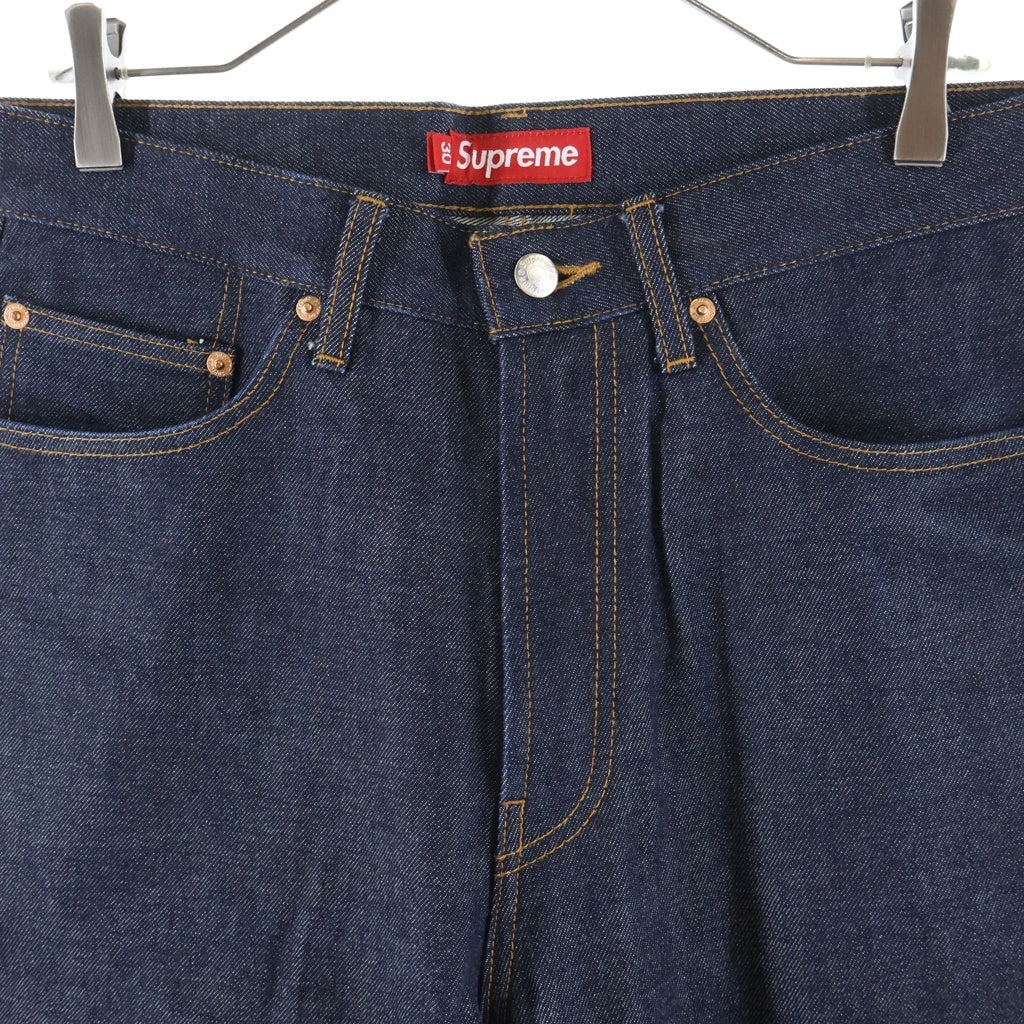 SUPREME(シュプリーム) 23AW Rigid Baggy Selvedge Jean リジッドバギー ジップフライ セルビッジ ジーンズ デニムパンツ インディゴ