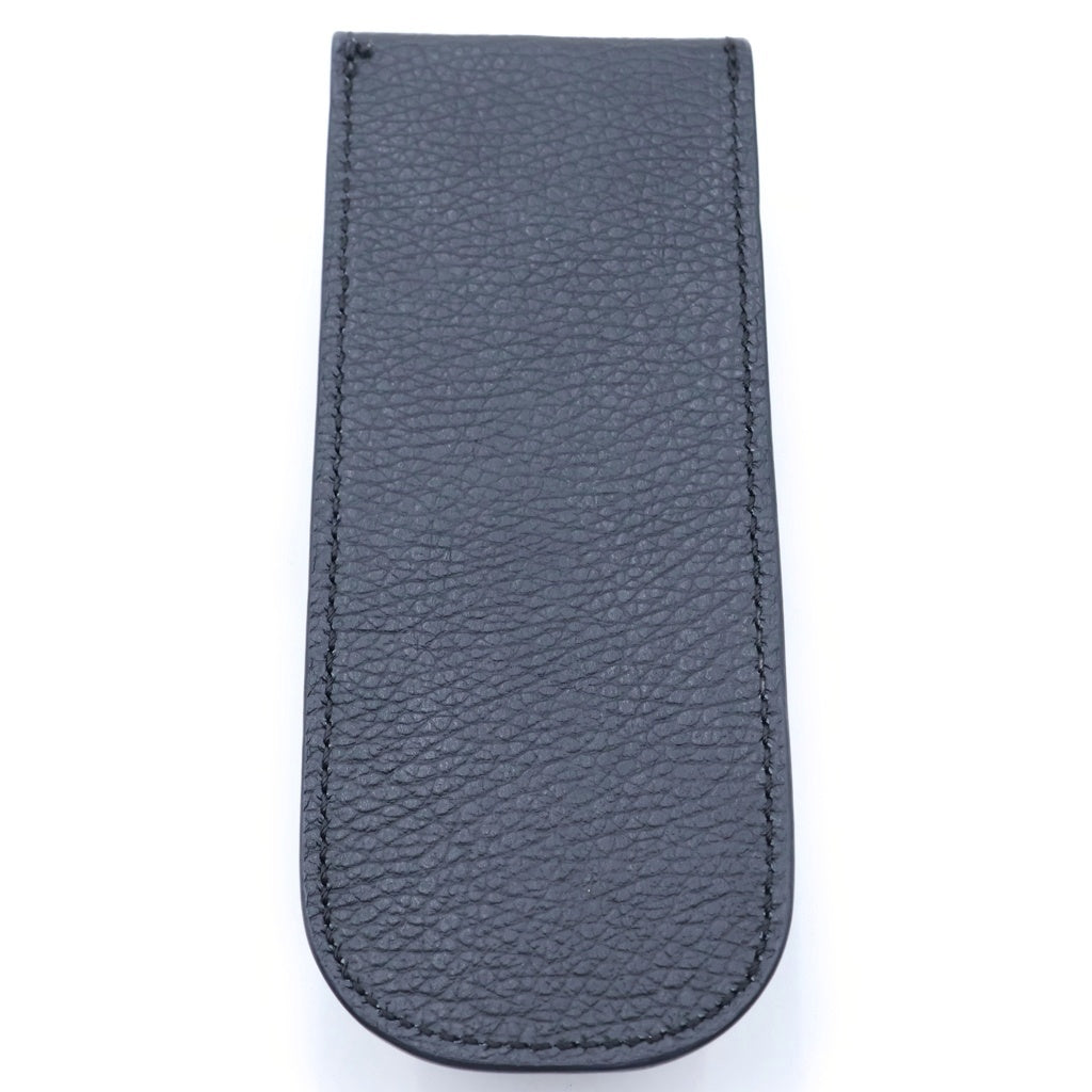 CHROME HEARTS(クロムハーツ) CASE スクロールラベル レザーメガネケース ブラック
