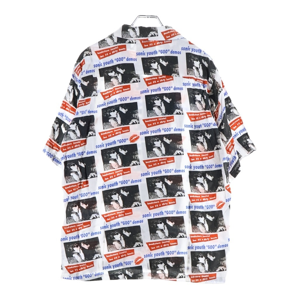 HYSTERIC GLAMOUR(ヒステリックグラマー) 22SS ×SONIC YOUTH GOO DEMOS ソニックユース グーデモス柄 オープンカラー 半袖シャツ マルチ 02221AH06