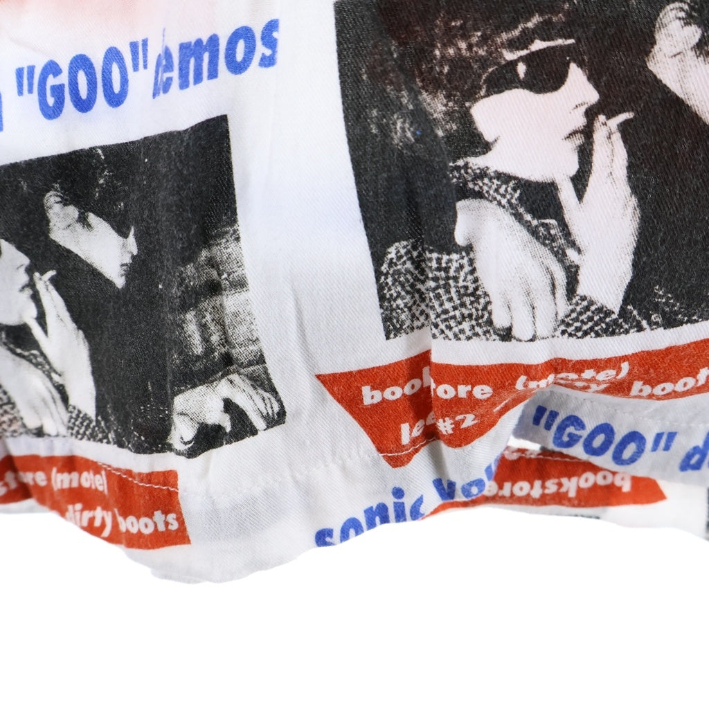 HYSTERIC GLAMOUR(ヒステリックグラマー) 22SS ×SONIC YOUTH GOO DEMOS ソニックユース グーデモス柄 オープンカラー 半袖シャツ マルチ 02221AH06