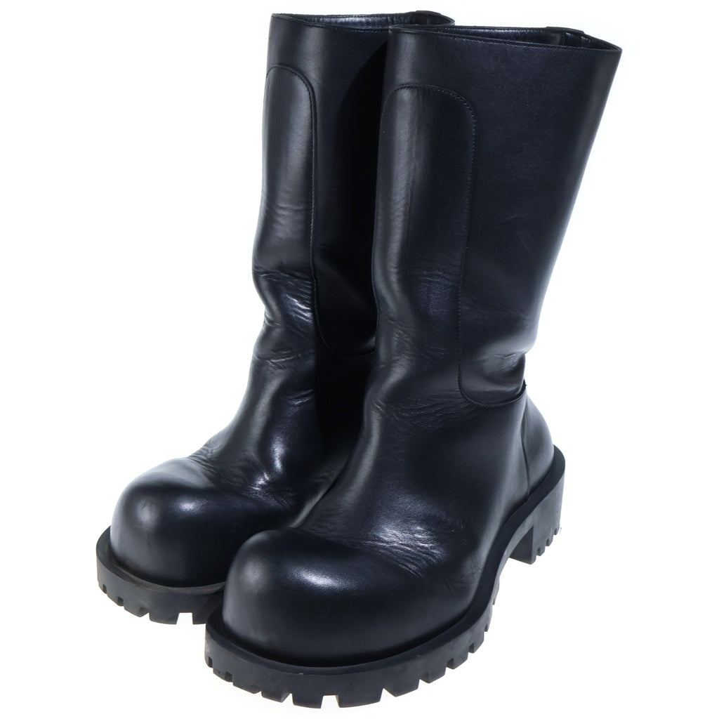 BALENCIAGA(バレンシアガ) HUMMER LEATHER BOOTS ハマー レザーロングブーツ シューズ ブラック 712810