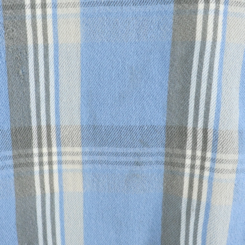SAINT MICHAEL(セントマイケル) 23SS CHECK FRANNEL SHIRT チェックフランネル 長袖シャツ ライトブルー SM-S23-0000-040