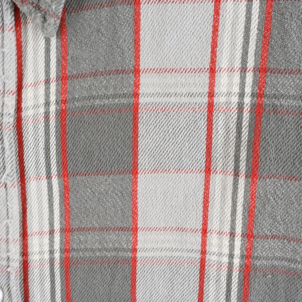 SAINT MICHAEL(セントマイケル) 22AW ×SHERMER ACADEMY FRANNEL SHIRT RED シャーマーアカデミー フランネル 長袖シャツ グレー/レッド SM-A22-0000-060