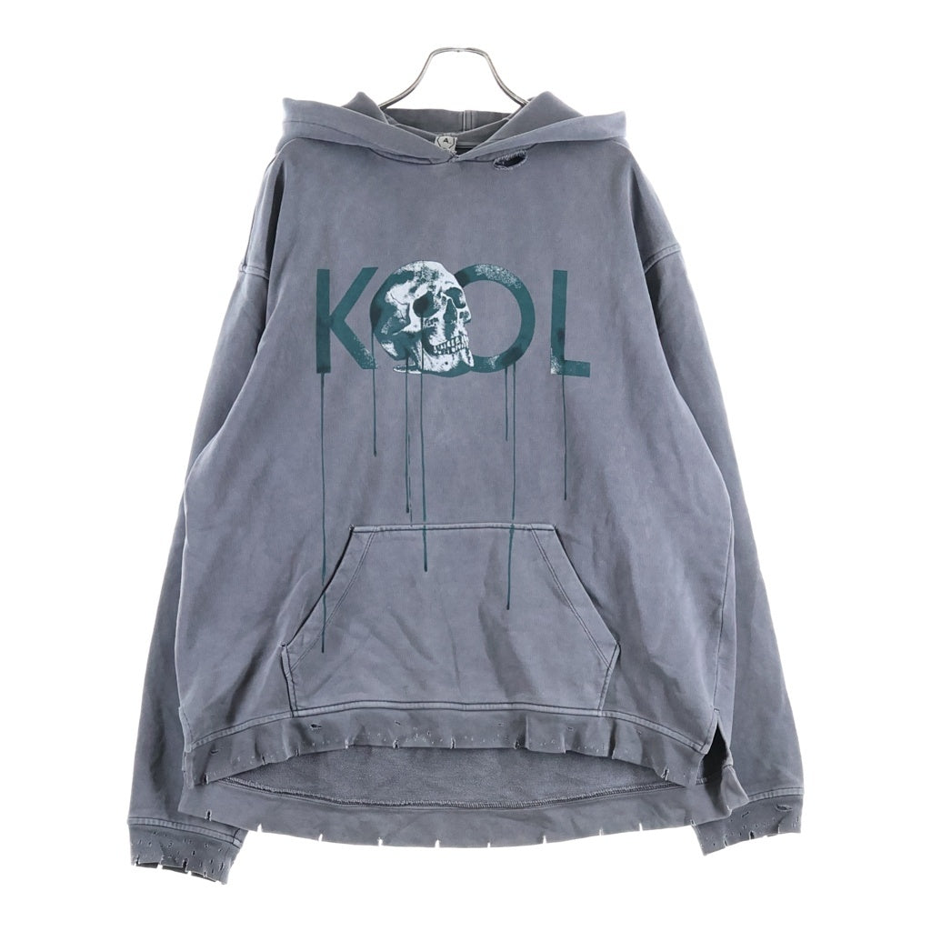 ALCHEMIST(アルケミスト) KOOL PERFECT HOODIE クールパーフェクト フロントプリント プルオーバー フーディーパーカー グレー AL-S18-0000-001