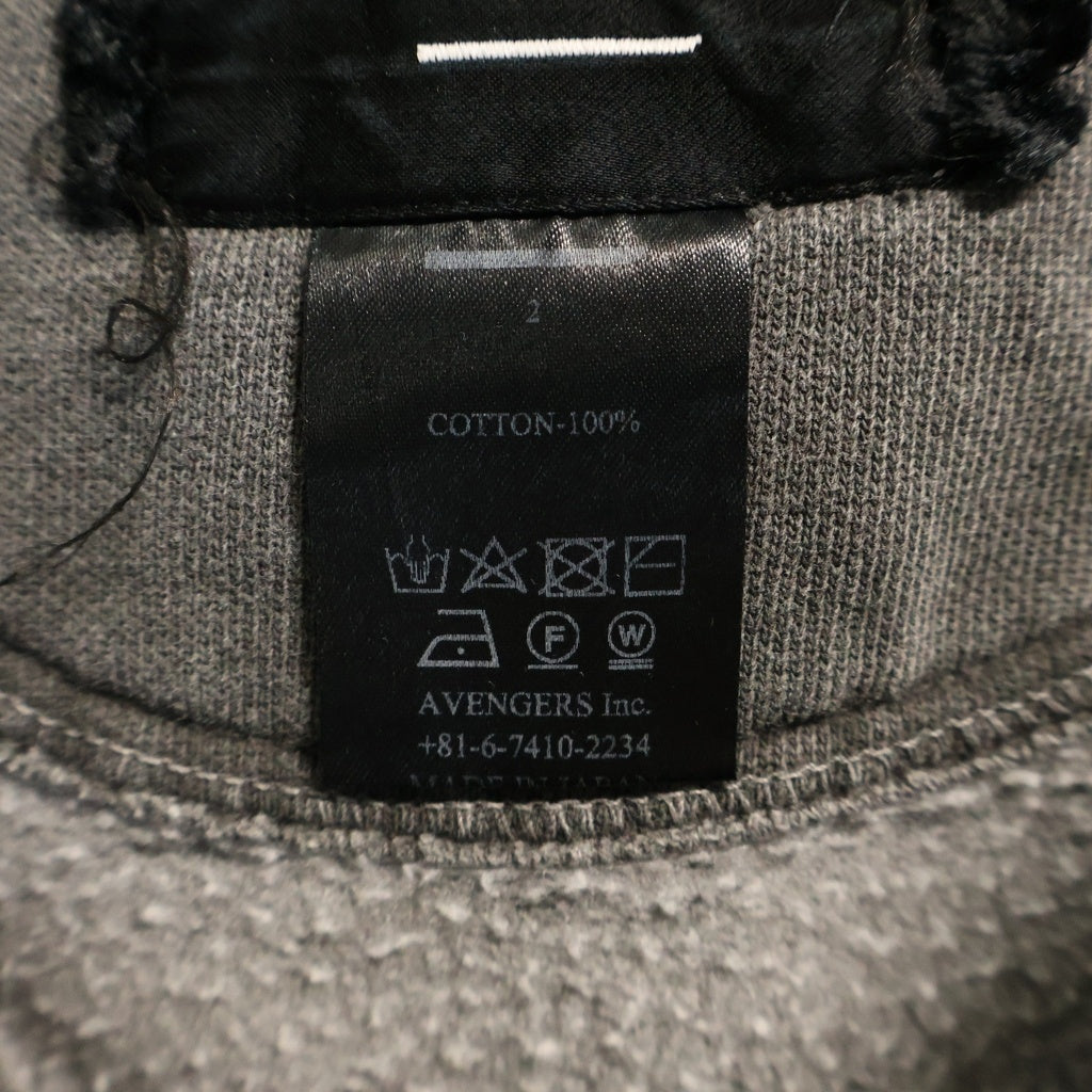 MINUS(マイナス) Bootleg Hoodie ブートレグ フロントプリント プルオーバーフーディーパーカー チャコールグレー