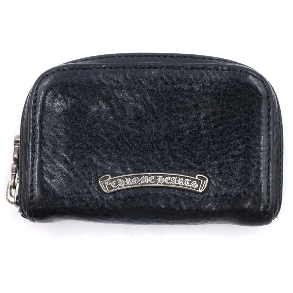 CHROME HEARTS(クロムハーツ) COIN CASE シングルフォールド ダガージップ コインケース コンパクトウォレット ブラック/シルバー
