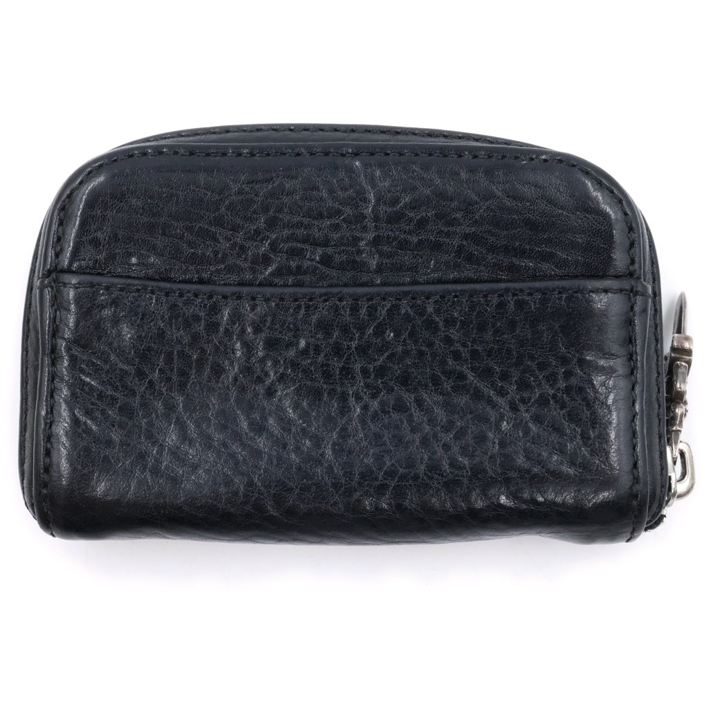 CHROME HEARTS(クロムハーツ) COIN CASE シングルフォールド ダガージップ コインケース コンパクトウォレット ブラック/シルバー