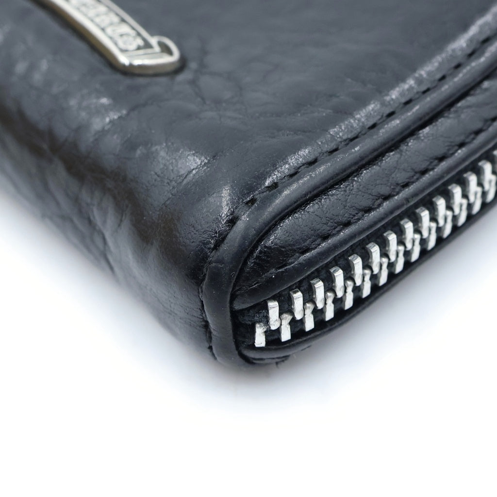 CHROME HEARTS(クロムハーツ) COIN CASE シングルフォールド ダガージップ コインケース コンパクトウォレット ブラック/シルバー