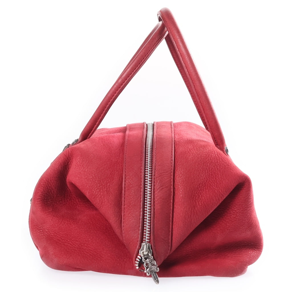CHROME HEARTS(クロムハーツ) MONICA BAG モニカ ラージCHクロス レザー ハンドバッグ レッド レディース