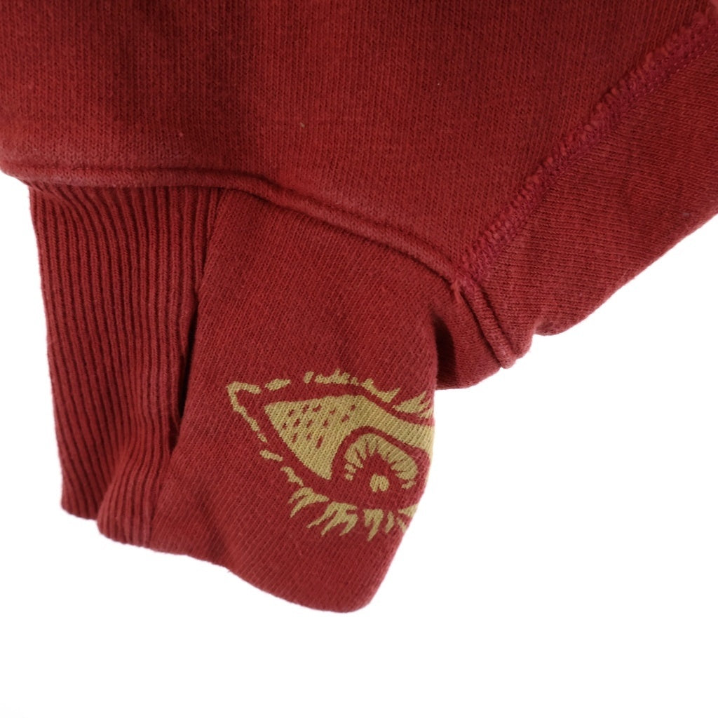 KAPITAL(キャピタル) 24AW Speakeasy College Devil Hoodi カレッジデビルフーディ スウェットプルオーバーパーカー レッド K2411LC121