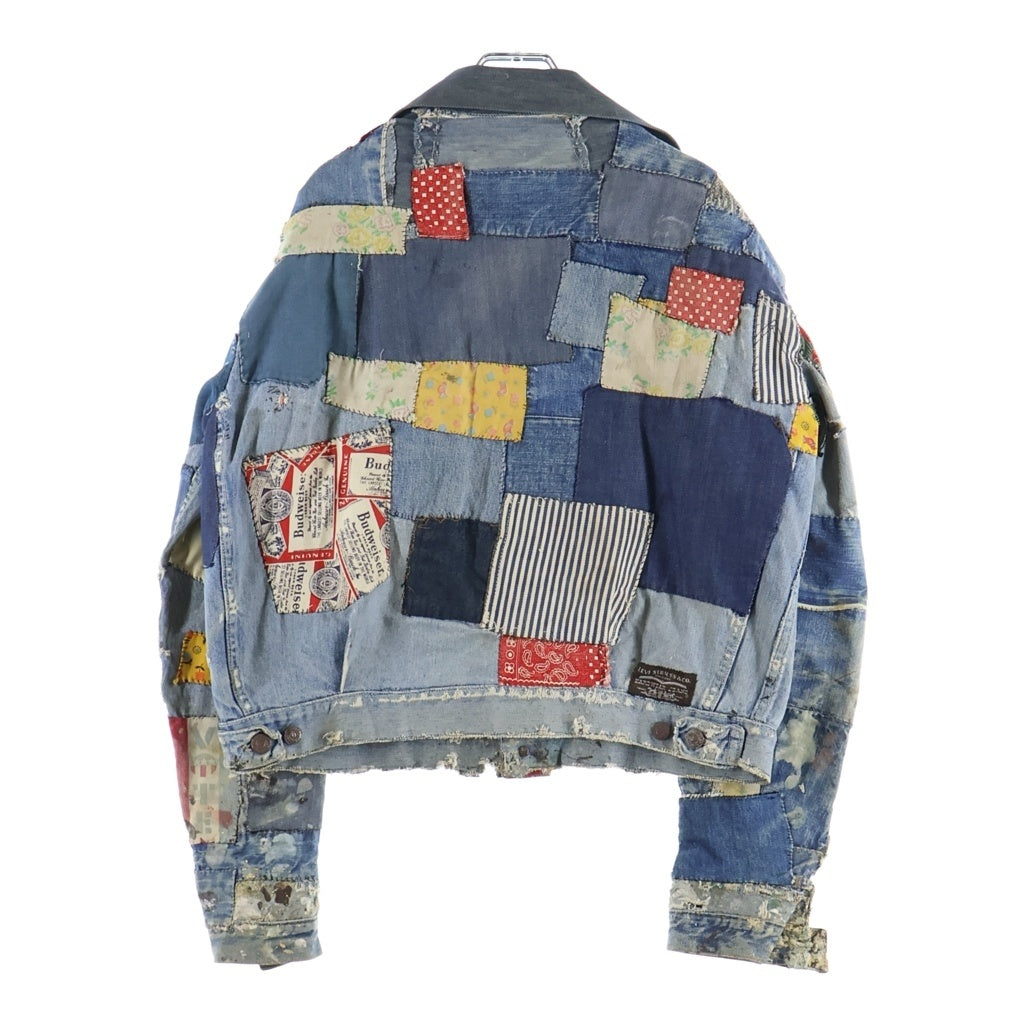 Levi's(リーバイス) 50s～ VINTAGE 507XX PATCHWORK DENIM JACKET パッチワーク ペイント加工 ハギ付き デニムジャケット インディゴ/マルチ