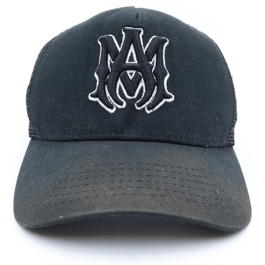 AMIRI(アミリ) MA LOGO TRUCKER HAT ロゴ刺繍 トラッカーメッシュキャップ ブラック AMHATR10 11