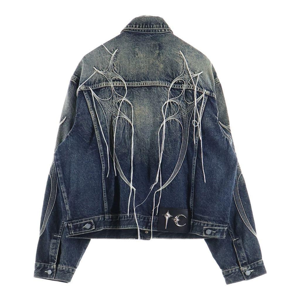 THUG CLUB(サグクラブ) 24SS TRIBAL TREE DENIM JACKET トライバルツリーデニムジャケット インディゴ TC24JK0801