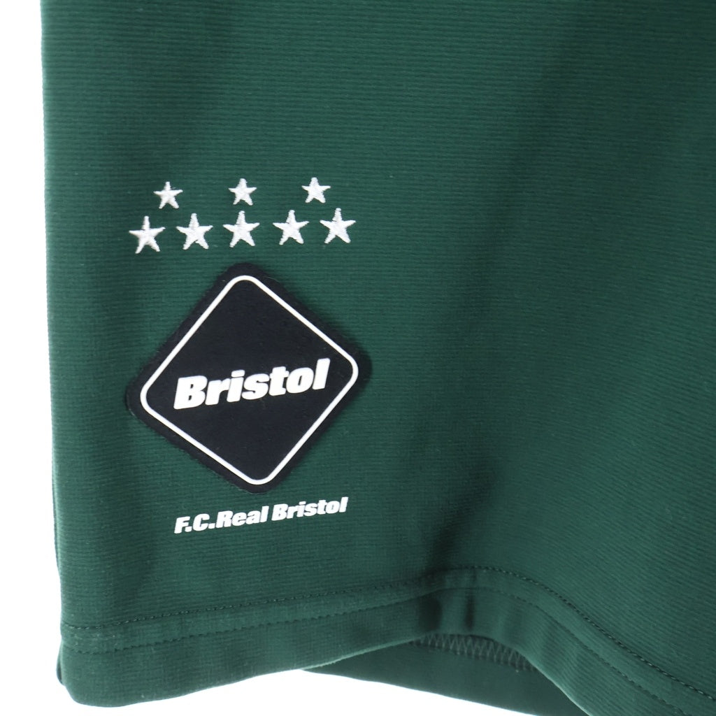 F.C.R.B./F.C.Real Bristol/FCRB(エフシーアールビー/エフシーレアルブリストル) 25SS PDK SHORTS ロゴパッチ付き ジップフライ ハーフパンツ グリーン FCRB-250034