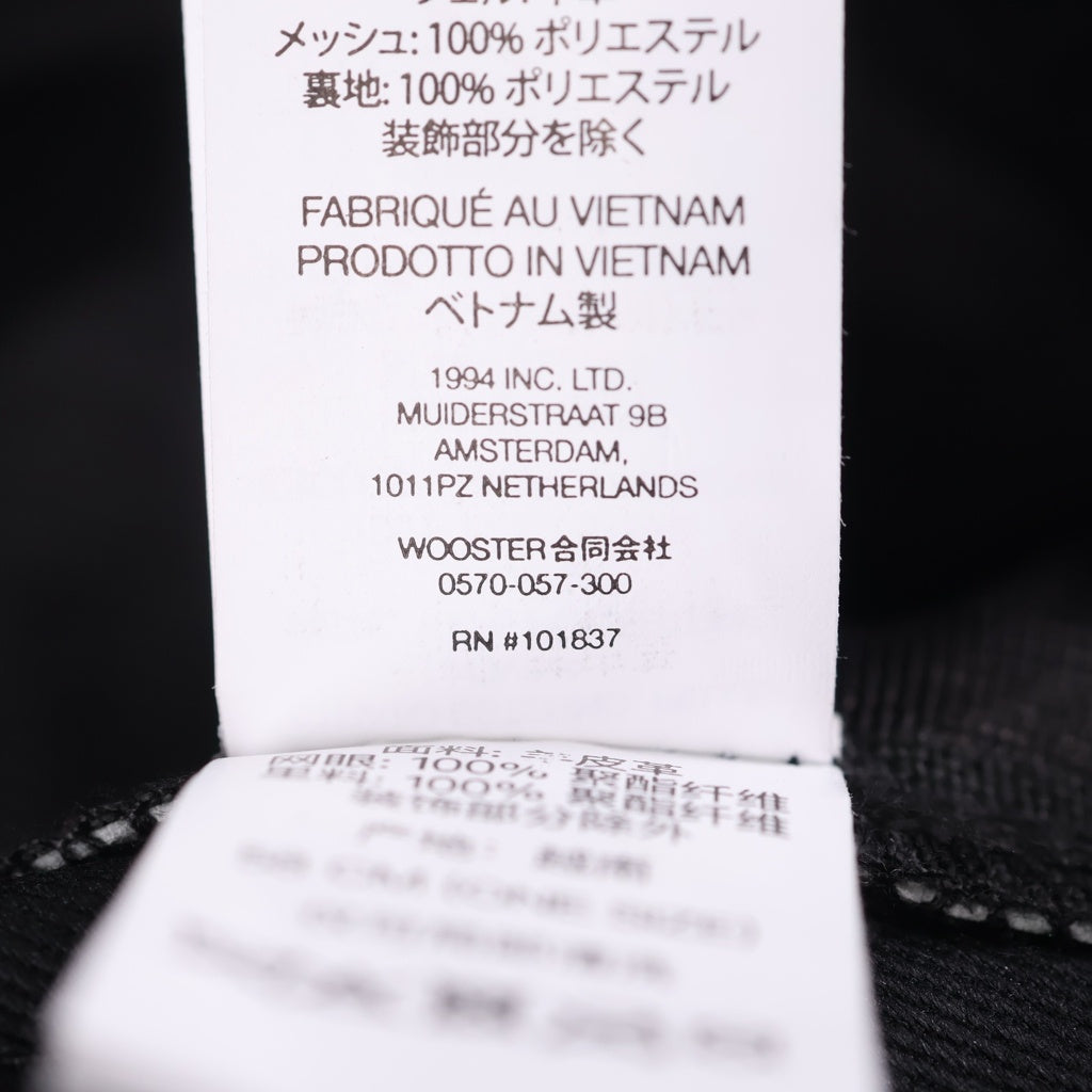 SUPREME(シュプリーム) 26SS Ostrich Embossed Leather GORE-TEX Camp Cap エンボス レザーゴアテックス キャンプキャップ 帽子 ブラック
