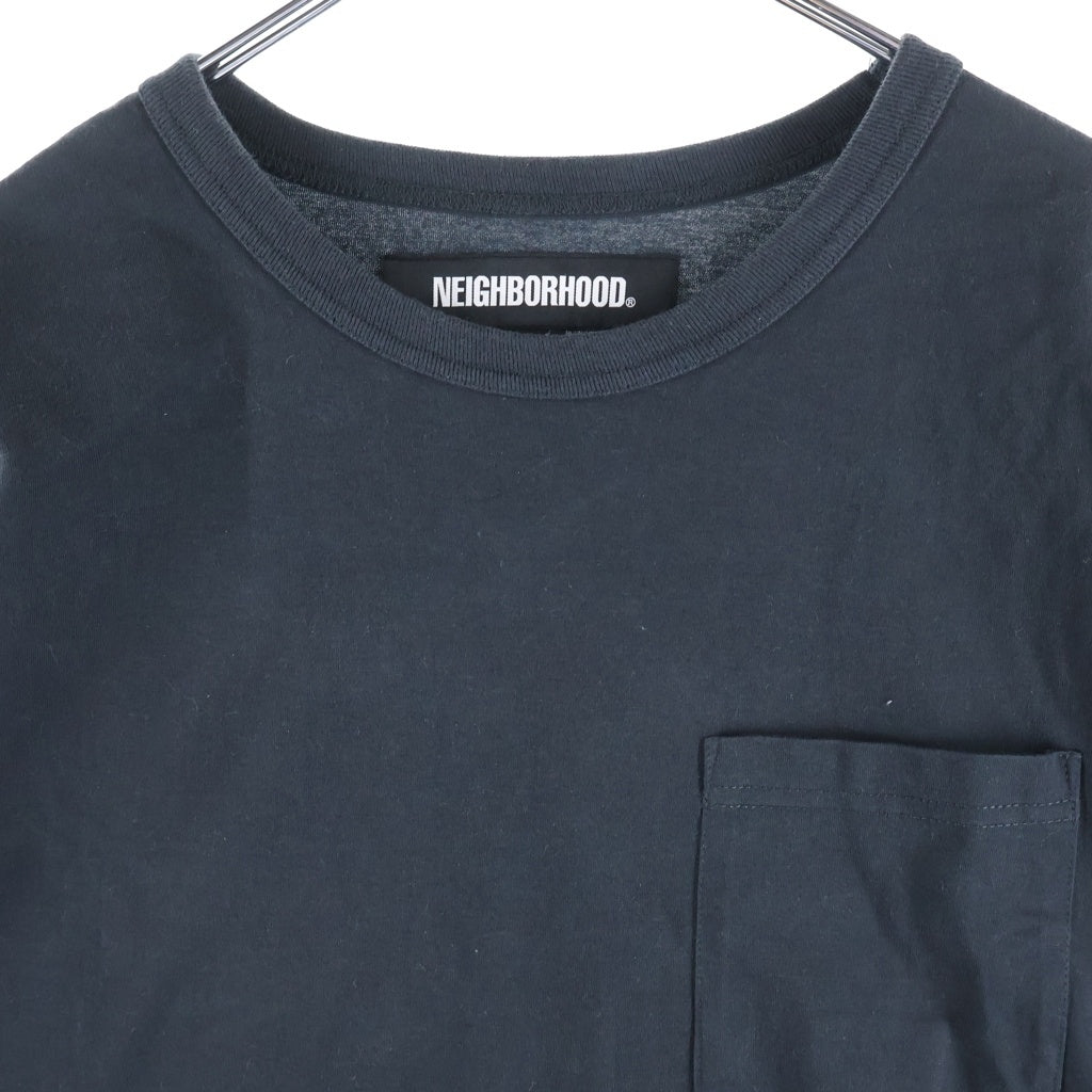 NEIGHBORHOOD(ネイバーフッド) 25SS SHELTECH CREWNECK-P SS 1ポケット クルーネック 半袖Tシャツ カットソー ブラック 251BWNH-CSM01