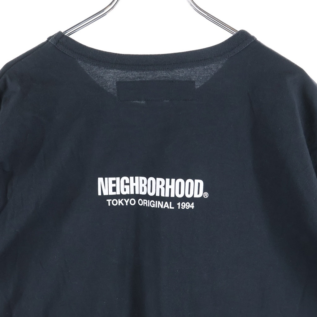 NEIGHBORHOOD(ネイバーフッド) 25SS SHELTECH CREWNECK-P SS 1ポケット クルーネック 半袖Tシャツ カットソー ブラック 251BWNH-CSM01