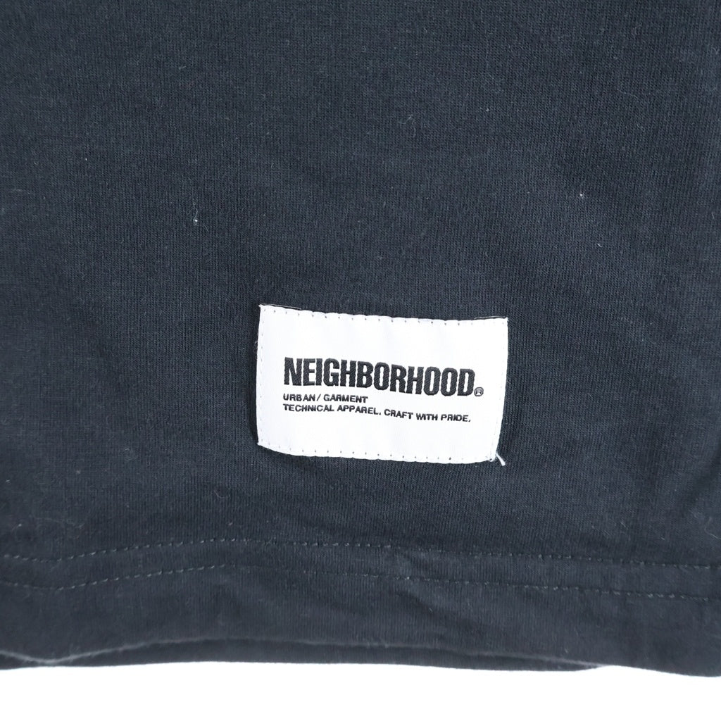 NEIGHBORHOOD(ネイバーフッド) 25SS SHELTECH CREWNECK-P SS 1ポケット クルーネック 半袖Tシャツ カットソー ブラック 251BWNH-CSM01