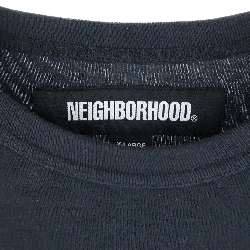 NEIGHBORHOOD(ネイバーフッド) 25SS SHELTECH CREWNECK-P SS 1ポケット クルーネック 半袖Tシャツ カットソー ブラック 251BWNH-CSM01