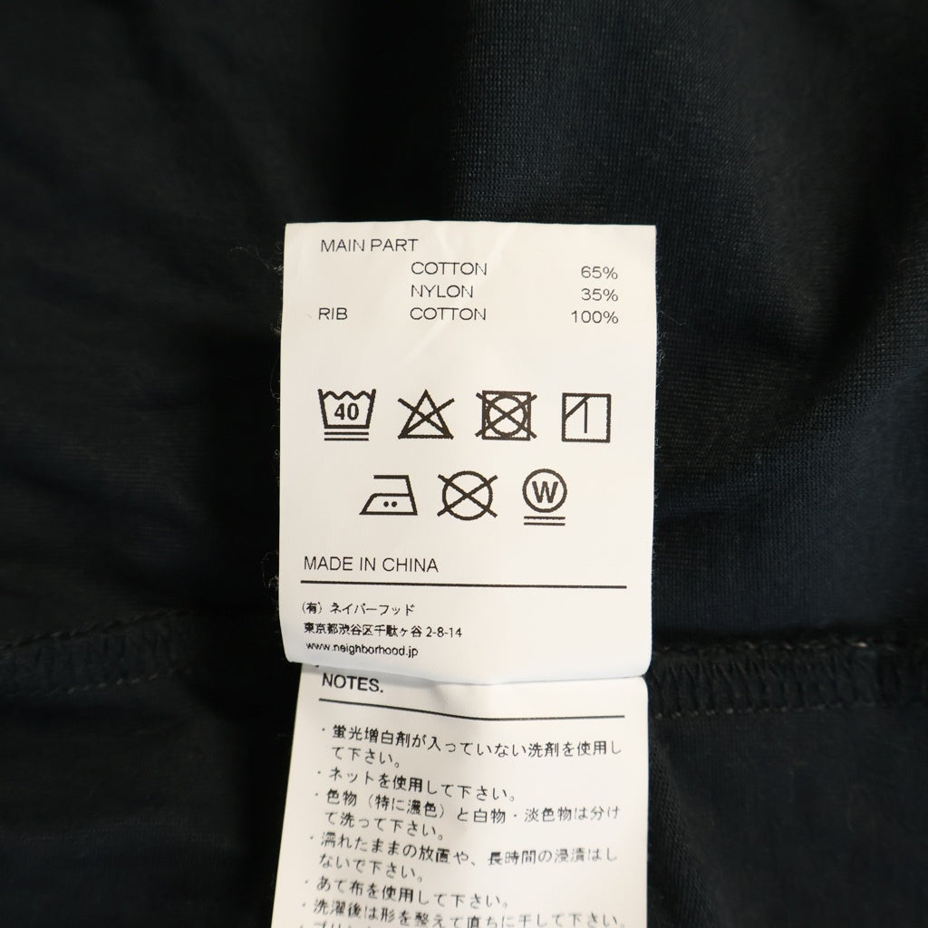 NEIGHBORHOOD(ネイバーフッド) 25SS SHELTECH CREWNECK-P SS 1ポケット クルーネック 半袖Tシャツ カットソー ブラック 251BWNH-CSM01