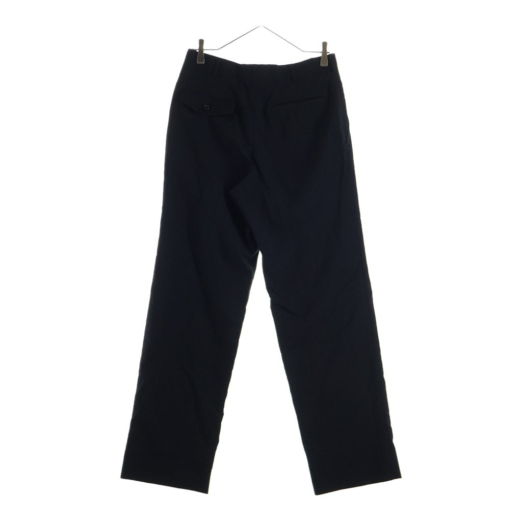 COMME des GARCONS HOMME(コムデギャルソンオム) 02SS 田中オム ストライプ柄 ジップアップ スラックスパンツ ブラック AD2001 HE-P030
