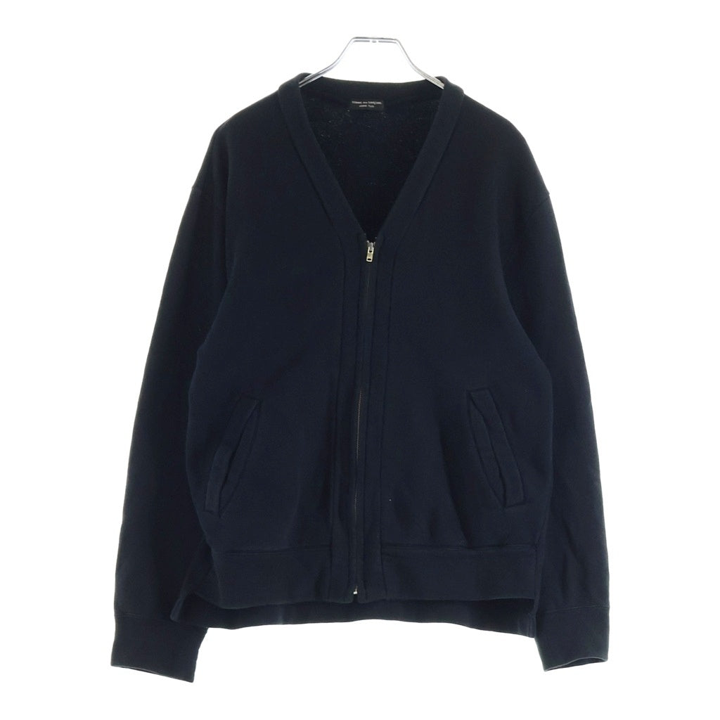 COMME des GARCONS HOMME PLUS(コムデギャルソンオムプリュス) 99SS 田中オム ショールカラー ジップアップ スウェットトレーナー ブラック AD1998 PT-100140