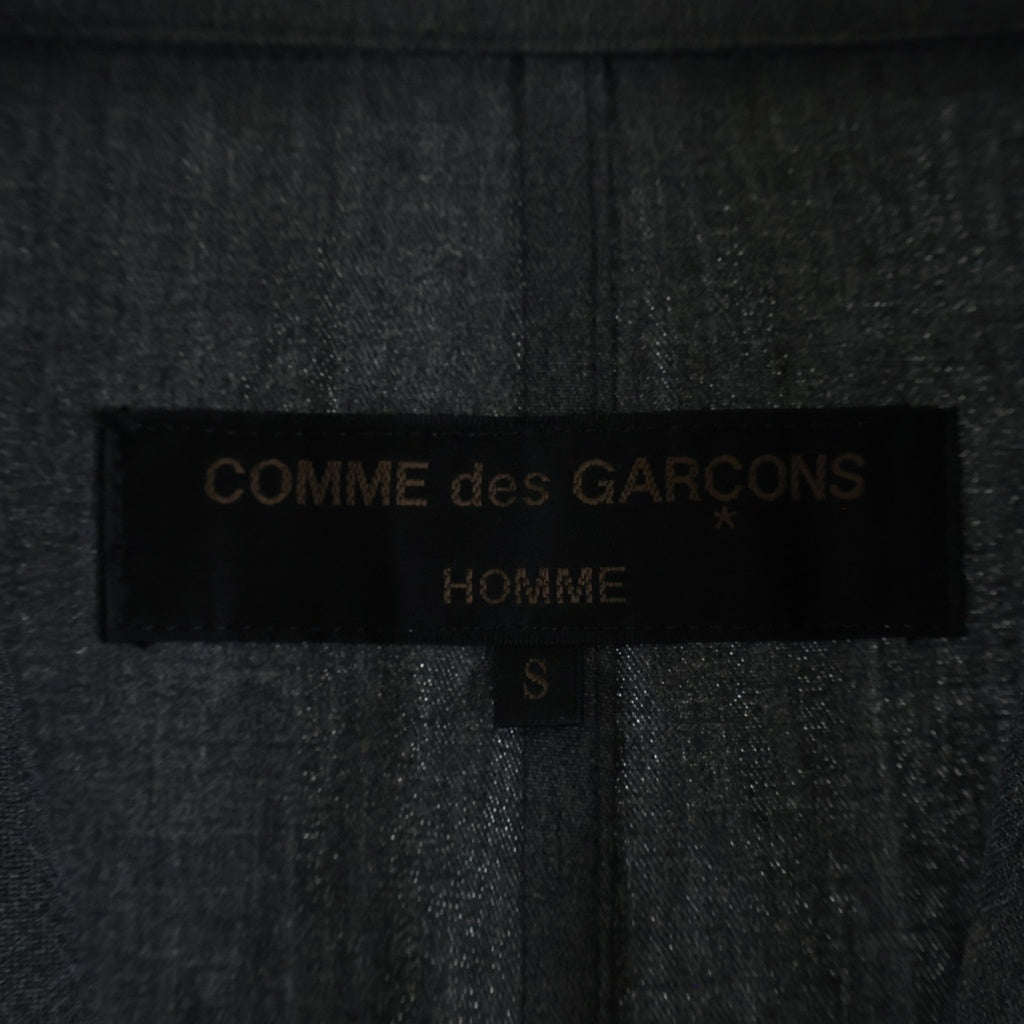 COMME des GARCONS HOMME(コムデギャルソンオム) 01SSS 田中オム ノッチドラペル 3B シングルテーラードジャケット グレー AD2000 HJ-10004S