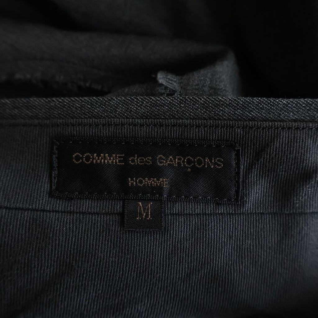 COMME des GARCONS HOMME(コムデギャルソンオム) 01SSS 田中オム ジップアップ スラックスパンツ グレー AD2000 HP-10005M