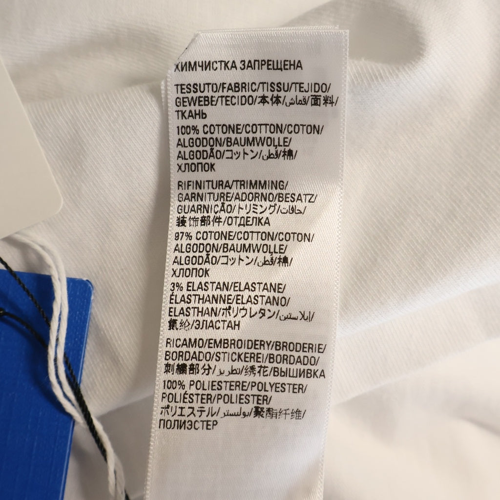 BALENCIAGA(バレンシアガ) ADIDAS Over Size Tee × アディダス フロント ロゴ刺繍 オーバーサイズ 半袖Tシャツ カットソー ホワイト 723976 TNVN8 9040