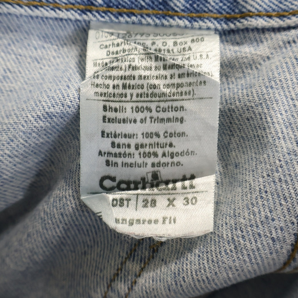CARHARTT(カーハート) FRONT LOGGER Jeans フロントロガー ダブルニー デニムパンツ ブルー B73 DST