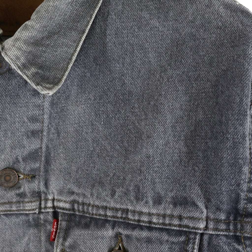 Levi's(リーバイス) VINTAGE 80s DENIM TRUCKER JACKET ボタン裏刻印無し デニムトラッカージャケット ブラック 70506 02 59 U44